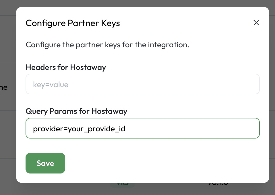 hostaway provider id
