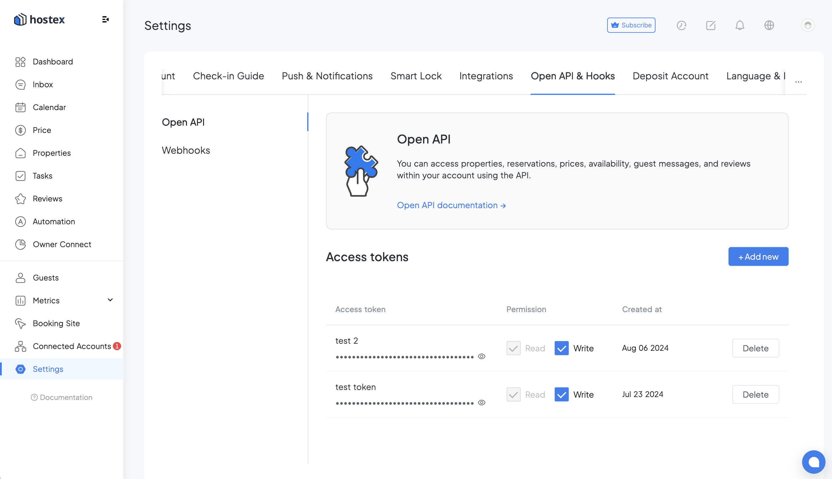 hostex auth 2